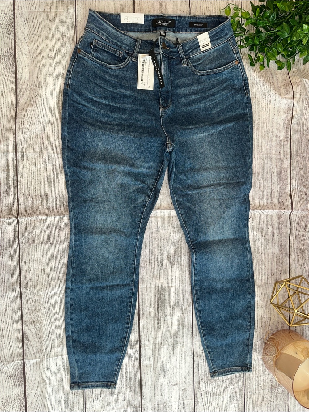 Judy Blue Medium-Dark Blue Skinny Jeans